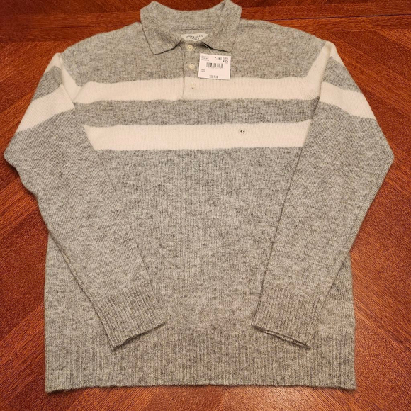 American Eagle Outfitters Other - Men's American Eagle Crewneck Sweater XS Gray White Striped A2